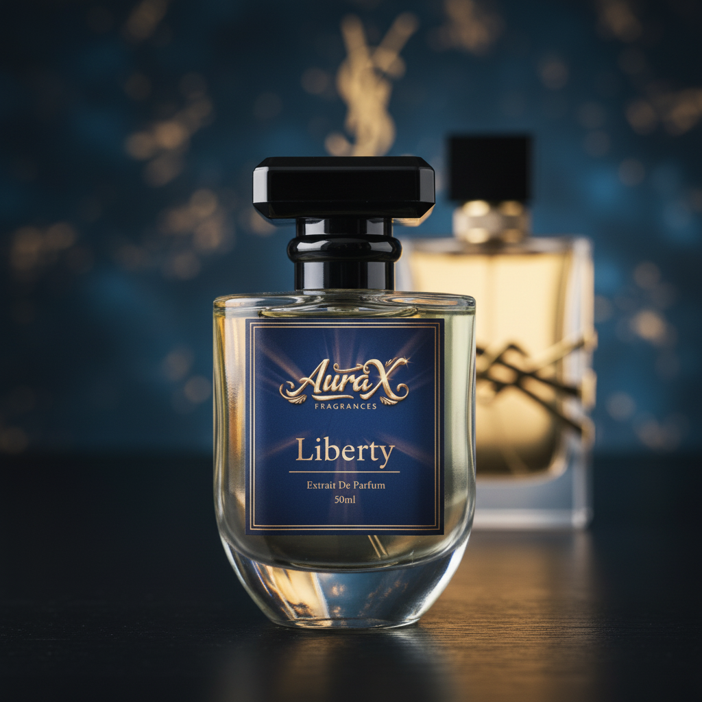 Aura X Liberty perfume bottle inspired by YSL Libre